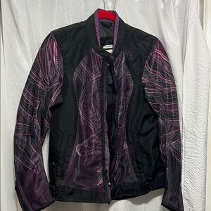 Harley-Davidson Black and Purple Women's Riding Jacket